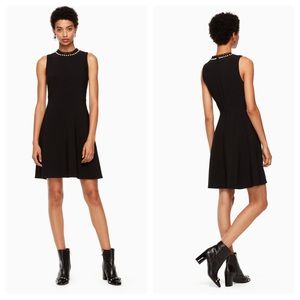 Kate Spade pearl embellished crepe dress